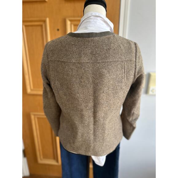 Pendleton Women’s Wool Zip Jacket Blazer Gray Coat Small Classic Workwear - Picture 4 of 9